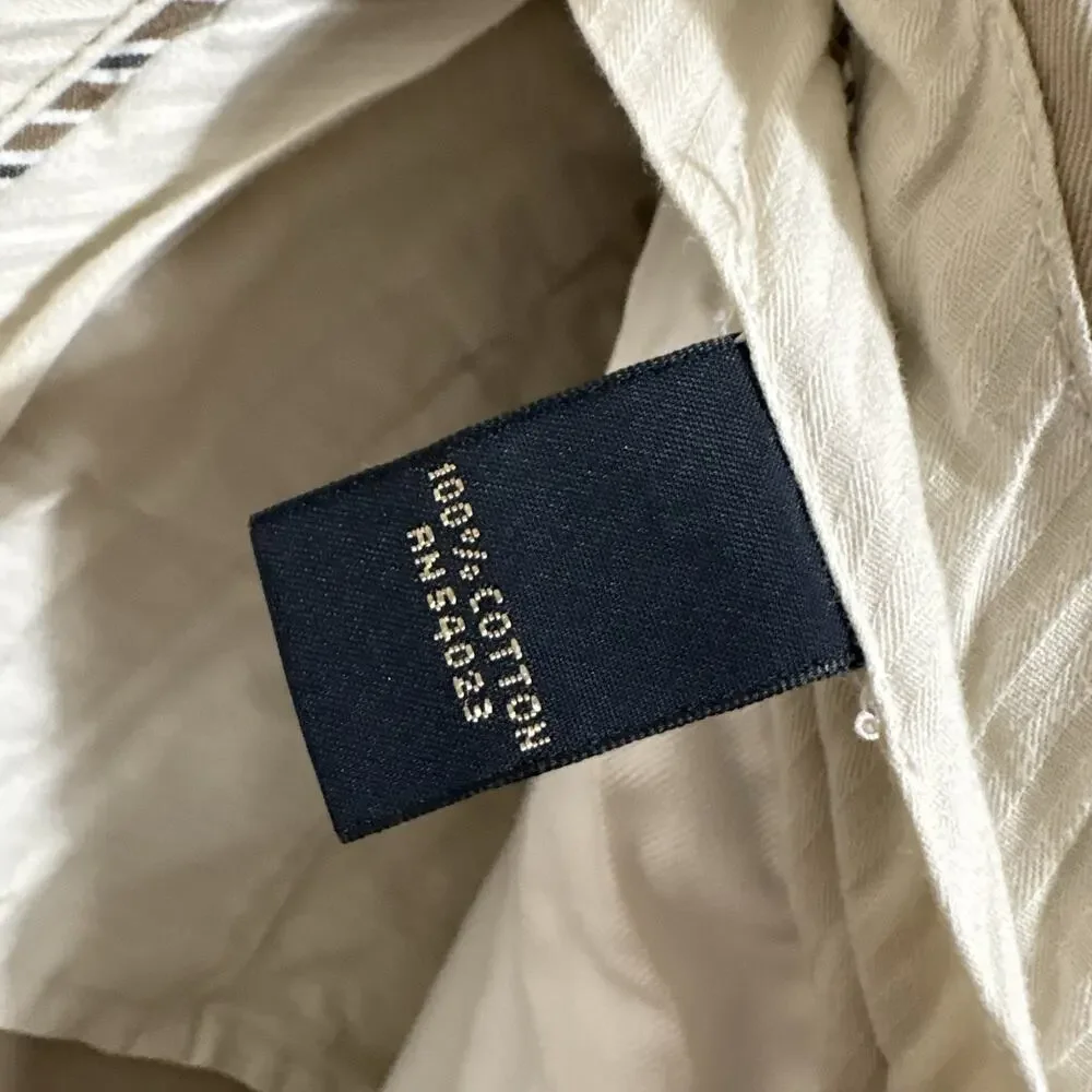 Banana Republic Mens Khaki Chino Pants Classic Fit Cotton Dawson Fit Relaxed